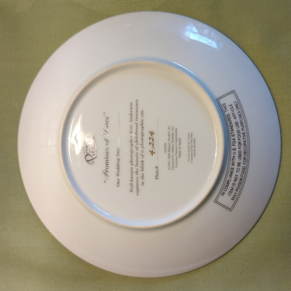 Kim Anderson Pretty as a Picture Commemorative Wedding Art Plate, 1997 - Picture 4 of 9